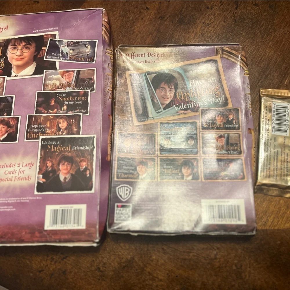 Harry Potter Chamber of Secrets Valentine collectors set : 3 separate pieces